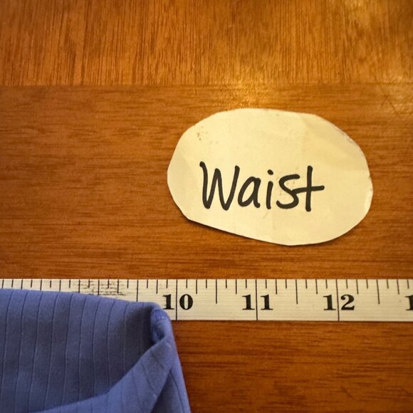 High-Waisted Flared Yoga Pants With Ribbed Waistband In Periwinkle Blue - Picture 6 of 9